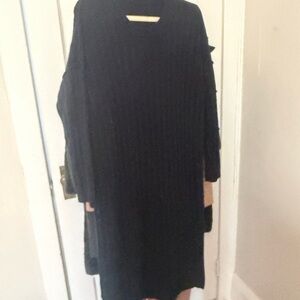 Madewell Navy Long Sleeve Dress